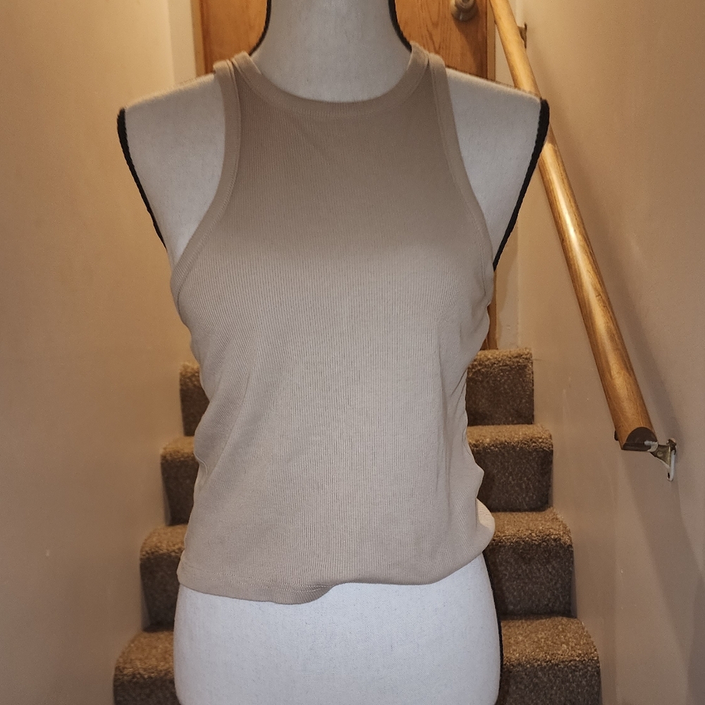 Divided H&M Women's Tan Sleeveless Top L